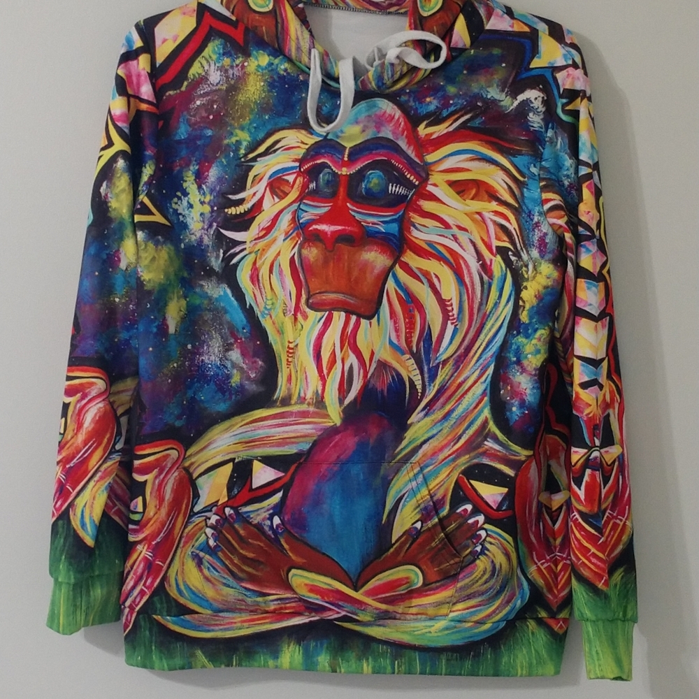 NAIN Graphic Hoodie Pocket Babboon S/M